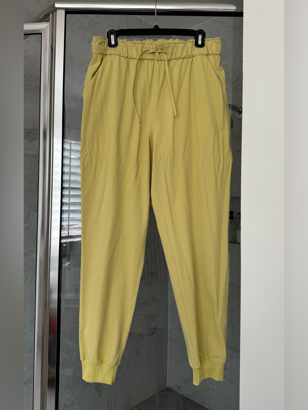 lululemon athletica Lemon Yellow Drawstring Joggers